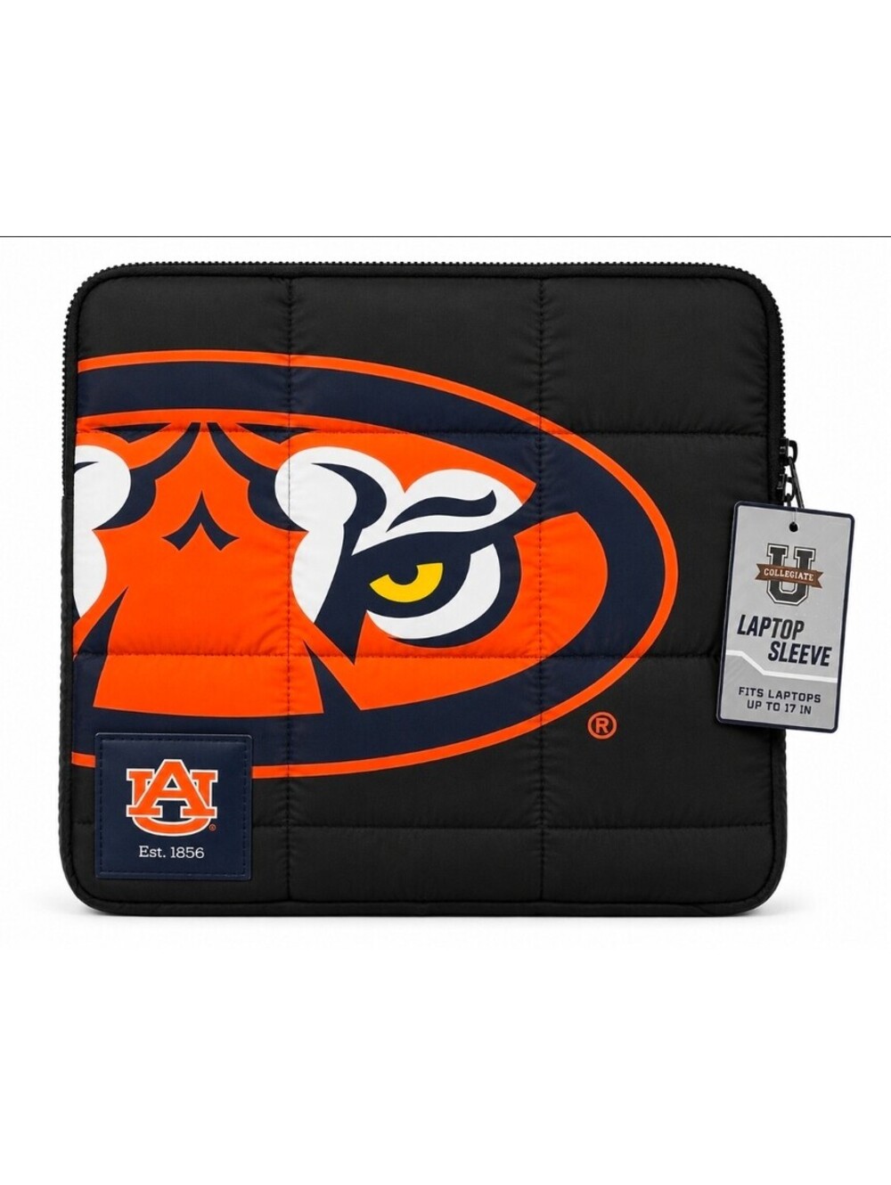 Auburn Tigers Laptop Sleeve 17” Padded Water Resistant NCAA Black NWT